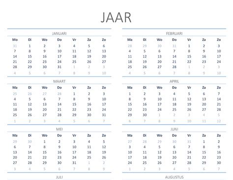 Excel regneark kalender 2021 gratis download. Jaarkalender 2021 Kalender 2021 - Overzicht jaarkalender ...