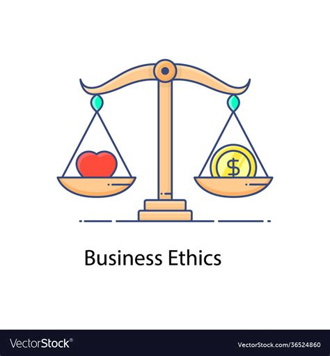 Business Ethics Royalty Free Vector Image Vectorstock
