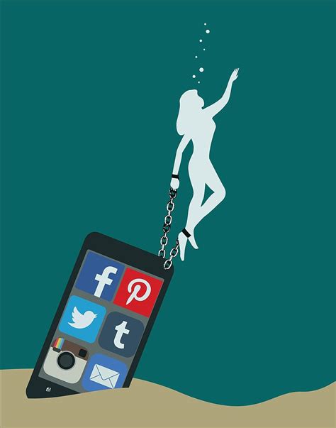 Poster King Social Media Addiction Poster For Office