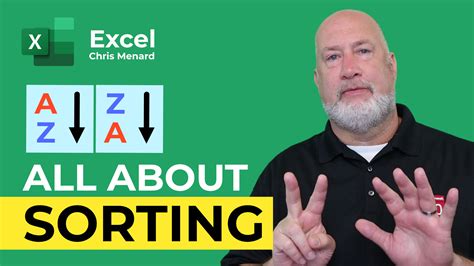 How To Sort Data In Excel 7 Tips Chris Menard Training