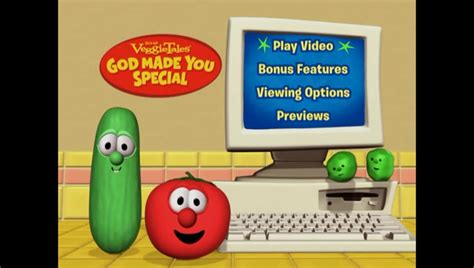 Dvd Menu Walkthroughs Veggietales God Made You Special Big Idea