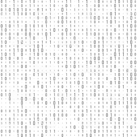 Binary Code Black And White Background With Two Binary Digits 0 And