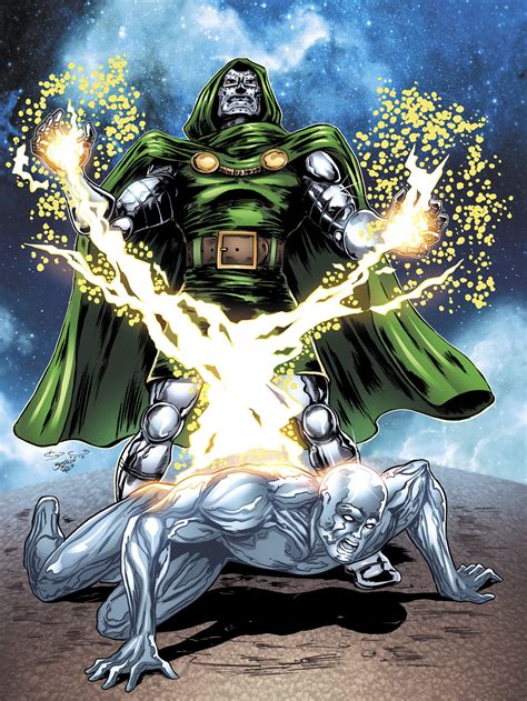 Doctor Doom Vs Silver Surfer 11 X 17 Etsy España