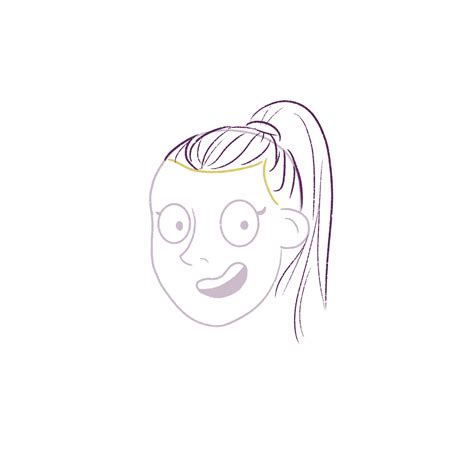 How To Draw A Girl With A Ponytail Easy For Beginners