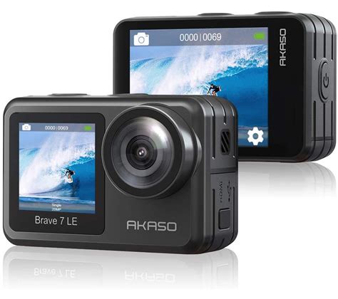 A hot shoe can be used to attach an external flash, as well as light meters, viewfinders, rangefinders and other attachments. Review: AKASO Brave 7 LE Action Camera