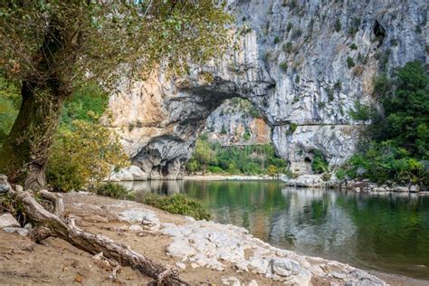 Pont D Arc A Natural Arch Bridge In France Stock Photo Image Of