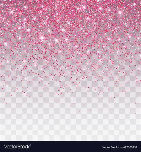 Pink Glitter Sparkle On A Transparent Background Vector Image