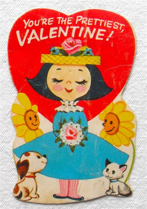 1950s Vintage Valentine Greeting Card Valentines Day F Flickr