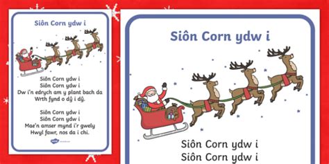 Im Father Christmas In Welsh Lyrics Learning Resources
