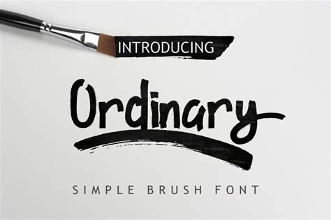 Ordinary Brush Font In 2022 Brush Font Pretty Fonts Silhouette Fonts