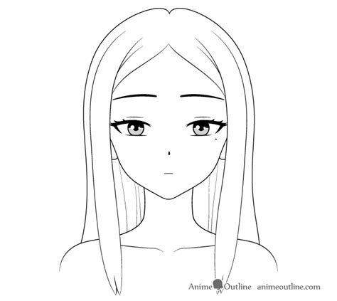 How To Draw A Beautiful Anime Girl Step By Step Animeoutline Anime