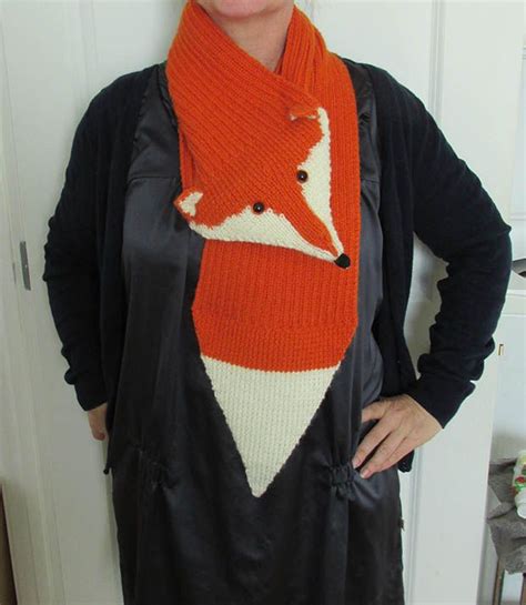Free Knitted Fox Scarf Pattern Fox Scarf Pattern Fox Scarf Knitted