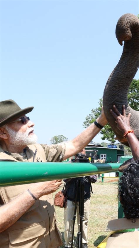 Pm Modi Meets Oscar Winning Documentary The Elephant Whisperers Couple