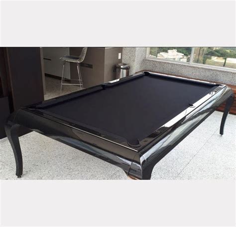 Modern Luxury Pool Table With Dining Top In Lacquer Customizable For