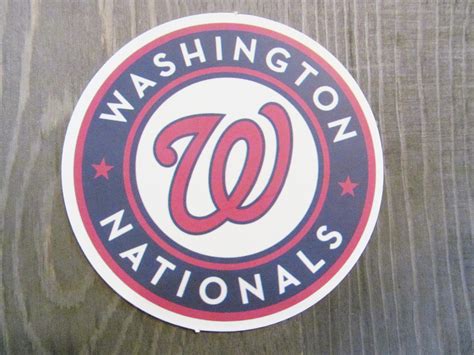 Washington Nationals Baseball Logo Sticker Mlb For Etsy