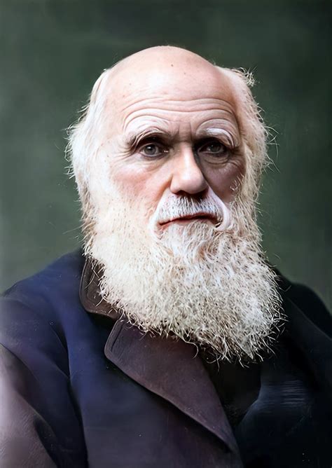 Charles Darwin 1881 Colorization