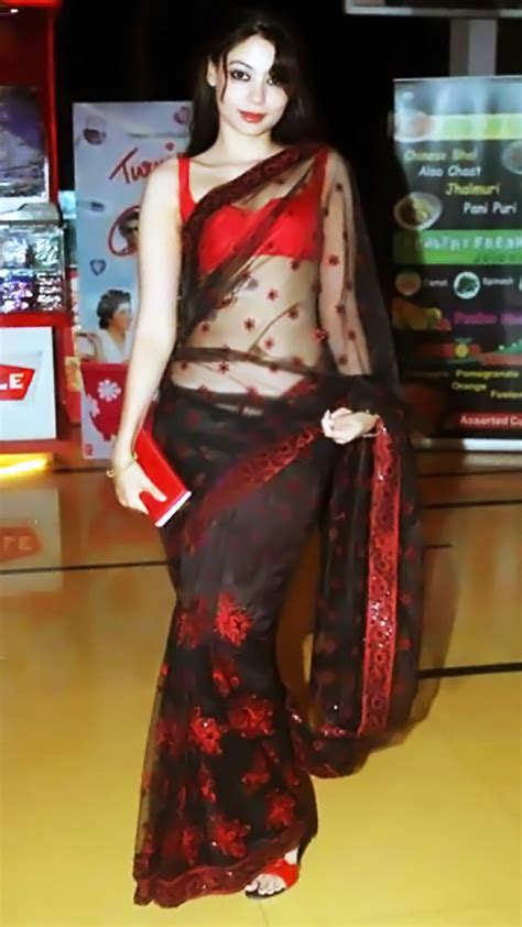 Sexy Indian Actress In Saree Anangsha Biswas