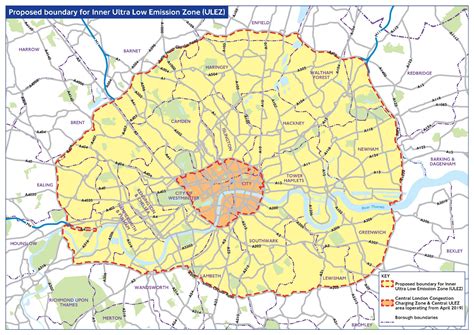 Ulez Map Ultra Low Emissions Zone Map Photos