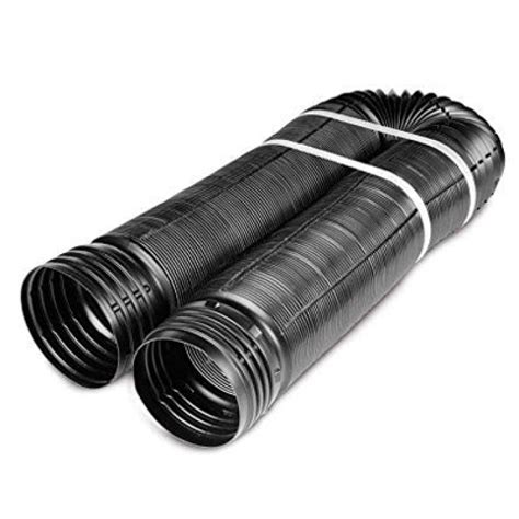 Amerimax Home Products 51910 4 In 12 Ft Pvc Flexible Drain Pipe Tubing