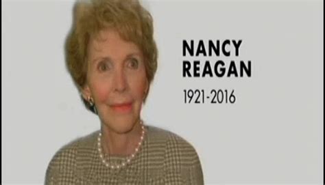 Former First Lady Nancy Reagan Dead At 94 Video