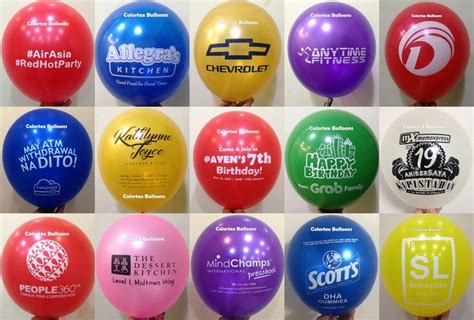 Customized Balloon Printing Printed Balloons Custom Balloons