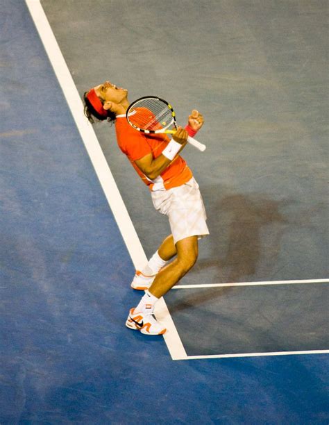 Rafael Nadal Winning Moment Celebrity Workout Celebrities Rafael Nadal