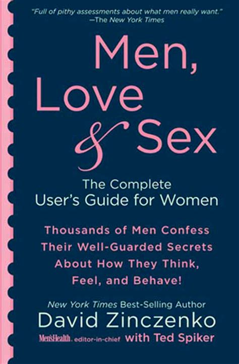 Men Love And Sex By David Zinczenko Penguin Books New Zealand
