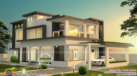 Beautiful Modern House In Tamilnadu Kerala Home Design And Floor