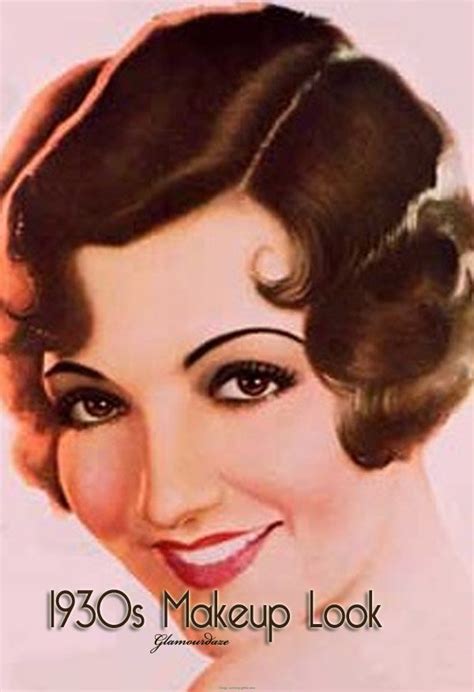 1930 makeup face chart