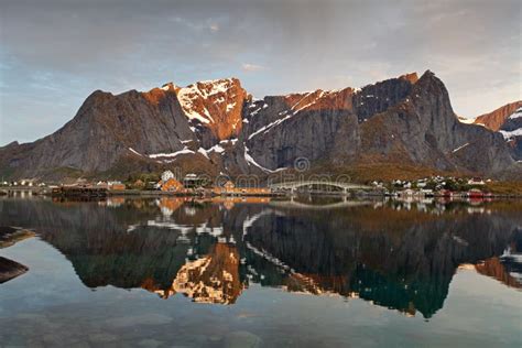 Sunrise In Norway With Reflection Stock Image Image Of Landscape