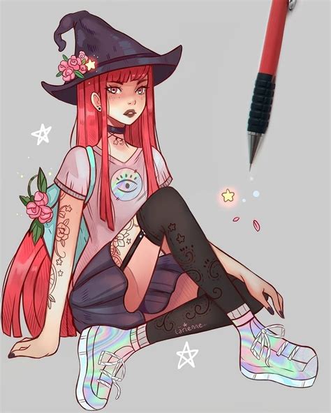 Pin By Lyan Camp On Anime 2 Character Art Witch Art Witch Drawing