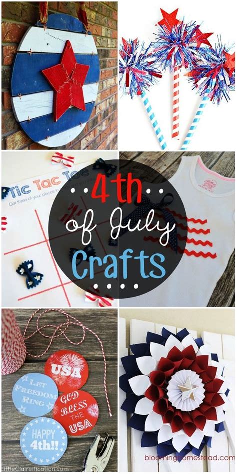 A Collection Of 4th Of July Crafts Very Cute And