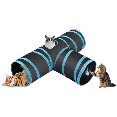 Co Z Collapsible Cat Tunnel Tube Kitty Tunnel Bored Cat Pet Toys Peek
