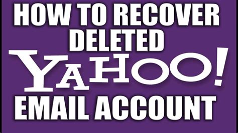 How To Recover Deleted Yahoo Email Account 2016 Yahoo Email Services