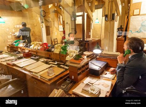 The Map Room In The Churchill War Rooms Museum London Uk Stock Photo