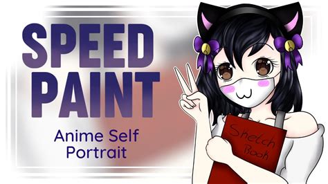 Anime Self Portrait Speedpaint Youtube