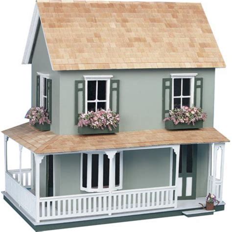 Greenleaf Laurel Dollhouse Kit 1 Inch Scale Cottage Kits Wooden