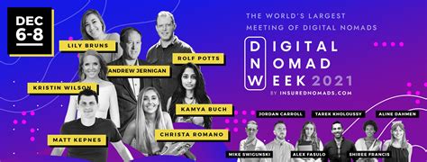 Digital Nomad Week 2021 Coming in December - Andy Sto
