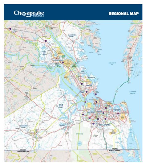Chesapeake Virginia Regional Map Chesapeake Virginia Department