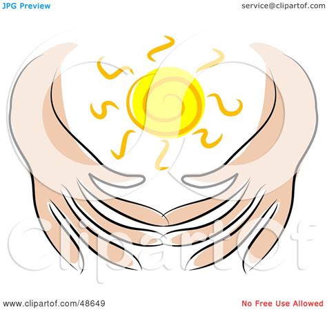 Royalty Free Rf Clipart Illustration Of A Gentle Pair Of Hands