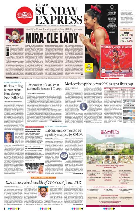 The New Indian Express Chennai The New Indian Express Epaper