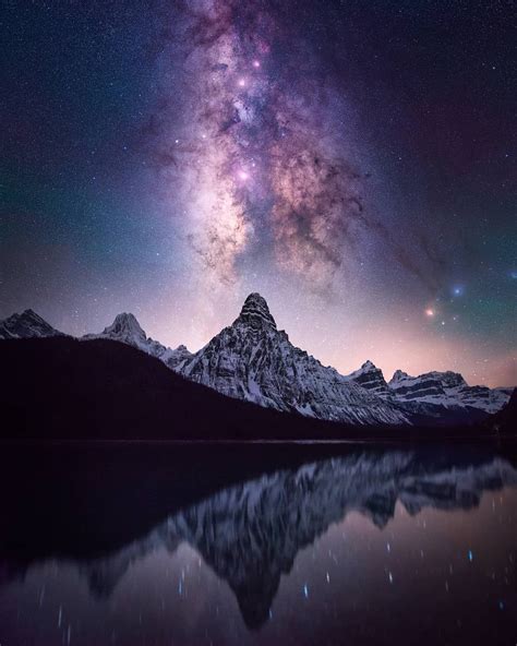 The Milky Way Over A Rugged Mountain Range I Dont Know Where This Is