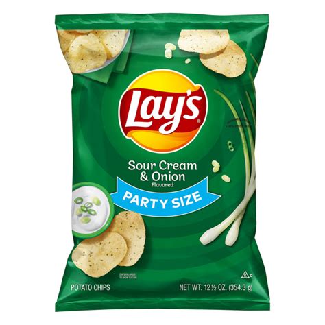 Save On Lay S Potato Chips Sour Cream Onion Party Size Order Online