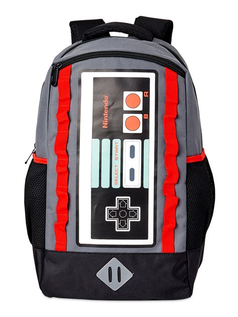 Nintendo Nintendo Controller Grey Unisex Backpack With Adjustable
