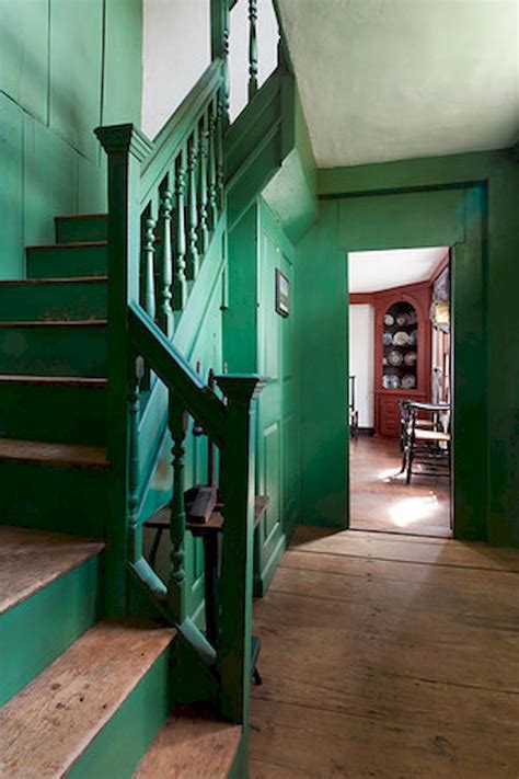 80 Modern Farmhouse Staircase Decor Ideas 4 Painted Stairs Saltbox