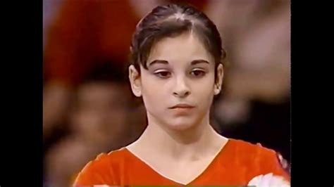Corina Ungureanu With The Top Score On Floor Exercise From The