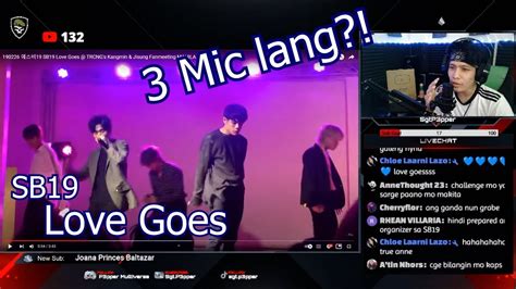 Sb19 Love Goes Track The Tatlong Mic Live Reaction Youtube