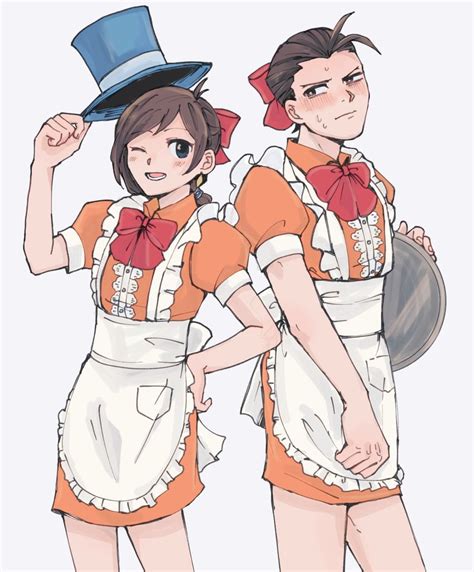 Apollo Justice And Trucy Wright Ace Attorney Drawn By Kiro Iroiro