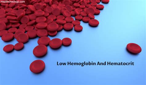 Low Hemoglobin And Hematocrit Causes Symptoms And Treatment