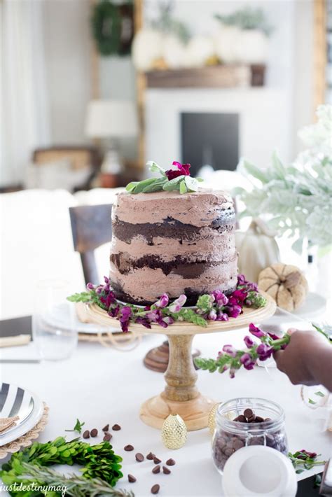 Delicious Chocolate Naked Cake For Fall Just Destiny